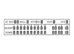 38'0" x 12'3" Baseball Scoreboard w/ Hit/Error Digit