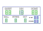 28'0.5" x 8'0.5" Baseball Scoreboard w/ at Bat and Pitching Digit