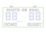 4'0" x 2'0" Shots on Goal Display