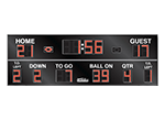 24'0" x 8'0" Football Scoreboard w/T.O.L Digits w/Track&Soccer Instructions