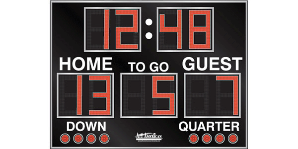 9'0" x 6'5" Football & Soccer Scoreboard