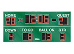 18'0" x 8'0" Football Scoreboard w/Track & Baseball Instructions