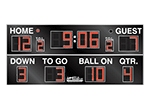 18'0" x 8'0" Football Scoreboard w/Track & Baseball Instructions