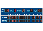 8'5" x 22'0" Line Score Baseball Scoreboard