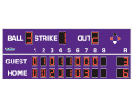 8'5" x 20'0" Line Score Baseball Scoreboard