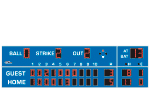 8'5" x 28'0" Line Score Baseball Scoreboard