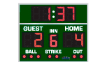 5'0" x 6'0" Basic Baseball Scoreboard with Timer