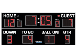 8'5" x 18'0" Standard Football Scoreboard