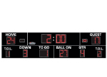 10'0"x40'0" Football Scoreboard