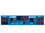 3'0" x 13'0" Hockey Scoreboard