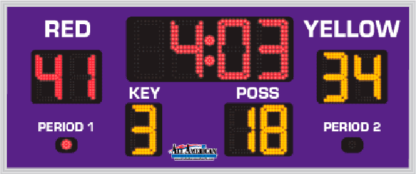 2'6" x 6'0" Whirleyball Scoreboard